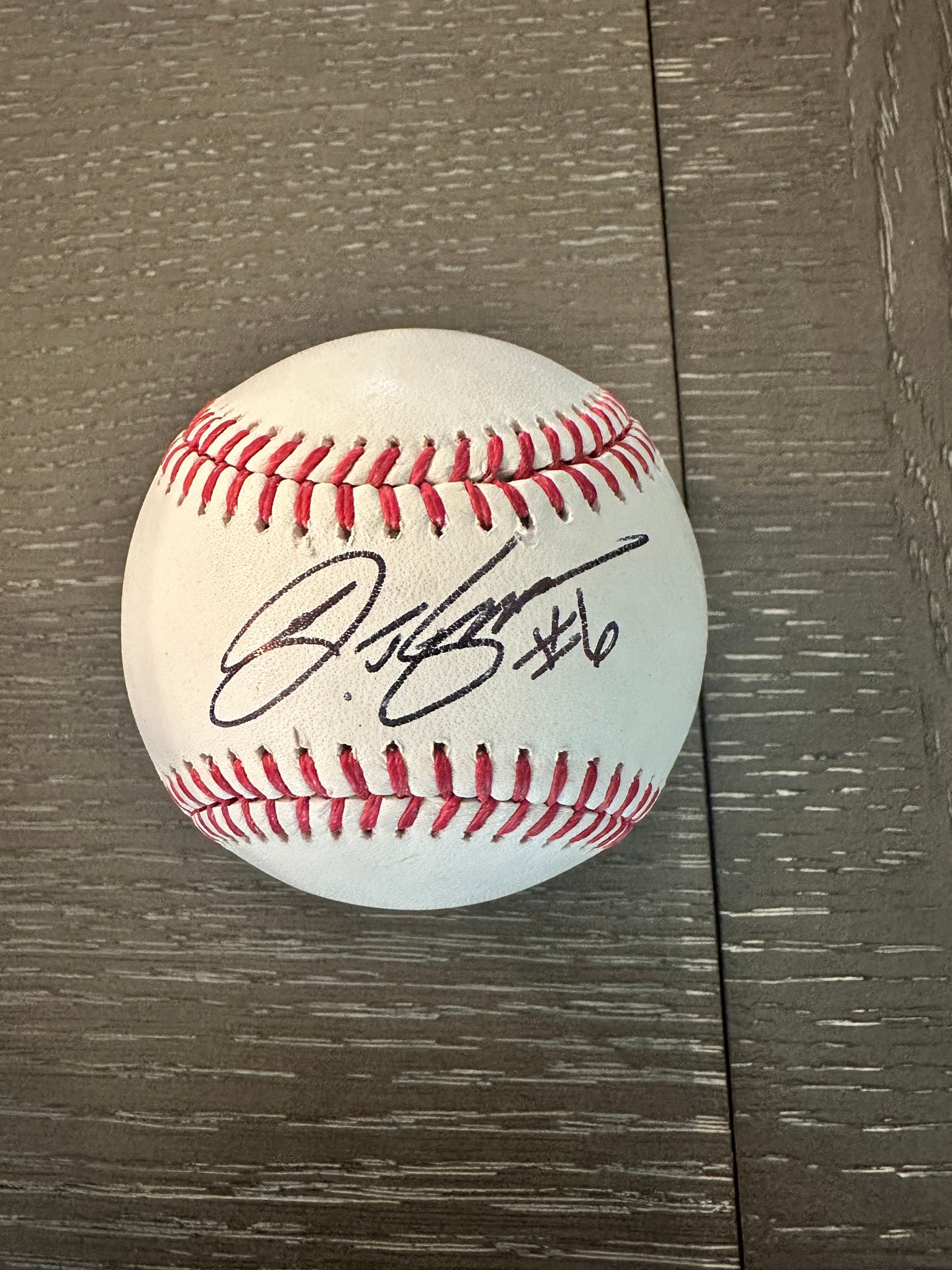 JT Snow signed ball